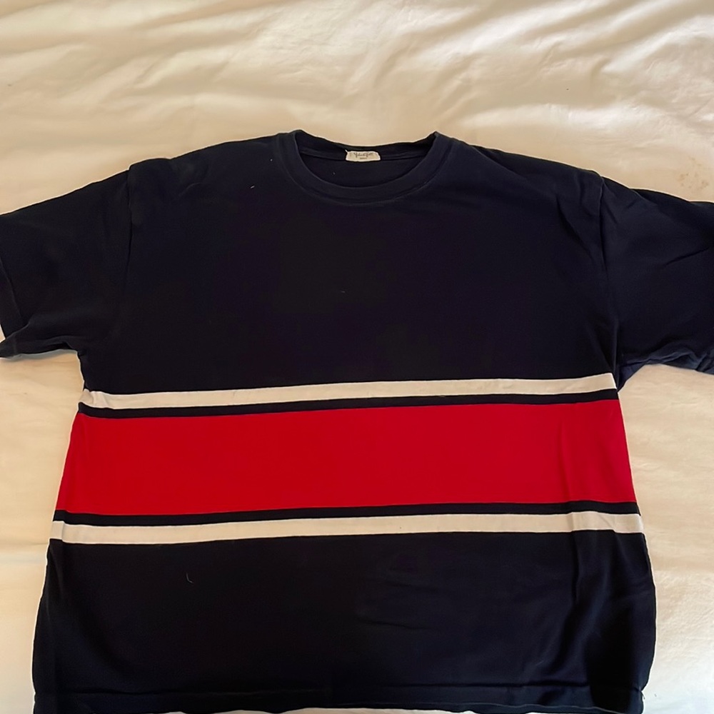 Brandy Melville red and white stripe tshirt
